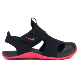 Sandálias Nike Sunray Protect 2 (PS) Jr 943826-003 preto rosa
