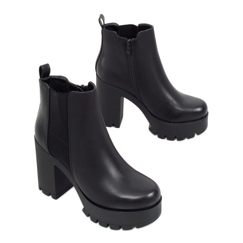 Botas plataforma pretas RB40P pretas preto
