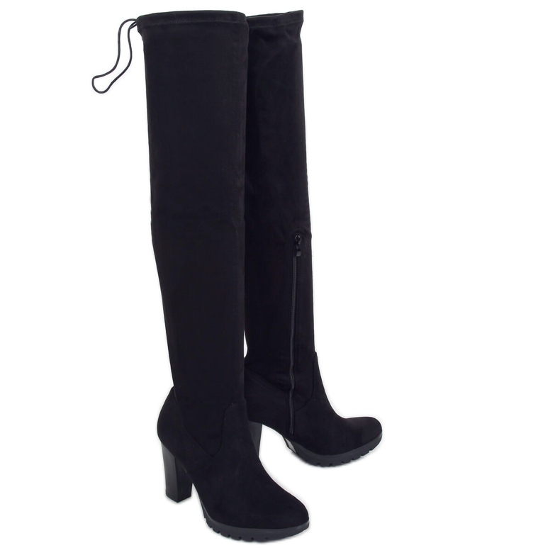 Preto Sobre Salto Alto Preto 2C8X1734-1 Preto