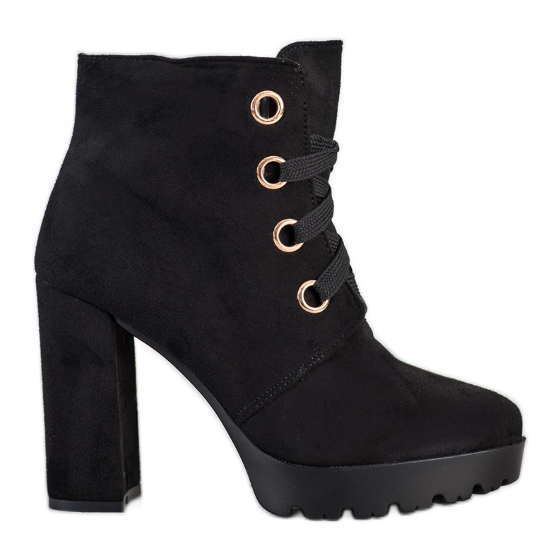 Juliet Botas de atar para o tornozelo preto