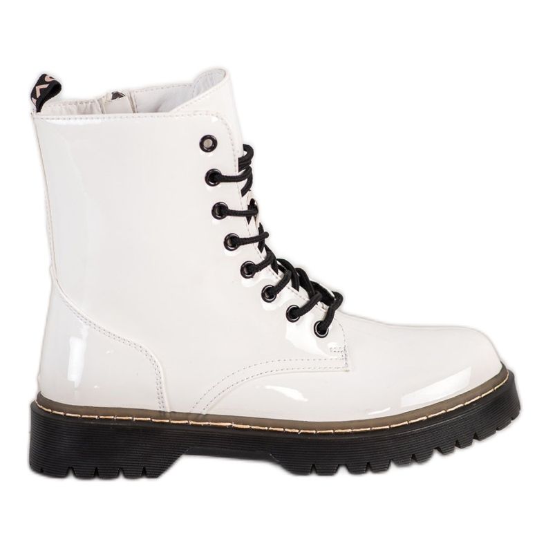 SHELOVET Trappers Lacquered White branco