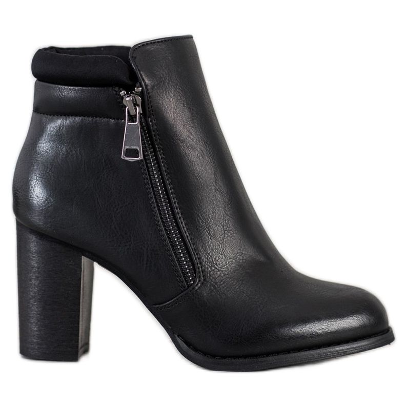 Super Mode Botas clássicas com zíper preto