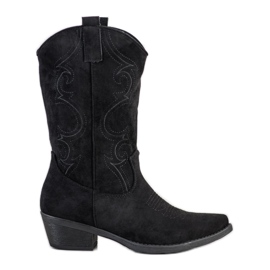 Marquiz Botas de caubói com estampa preto