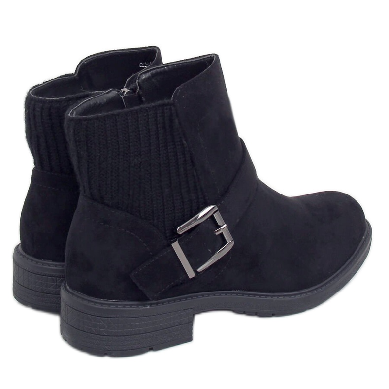 Botas femininas pretas E2210 pretas preto