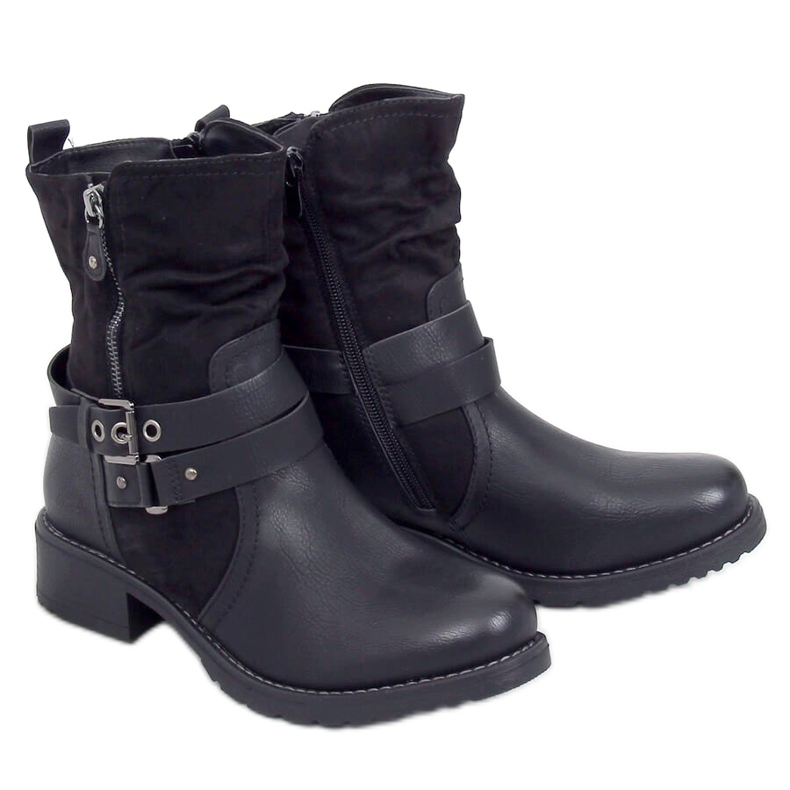 Botas pretas femininas pretas 8056 pretas preto