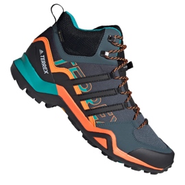 Sapatos Adidas Terrex Swift R2 Mid Gtx M FV6840 preto laranja cinza verde Sapatos Adidas Terrex Swift R2 Mid Gtx M FV6840 preto laranja cinza verde