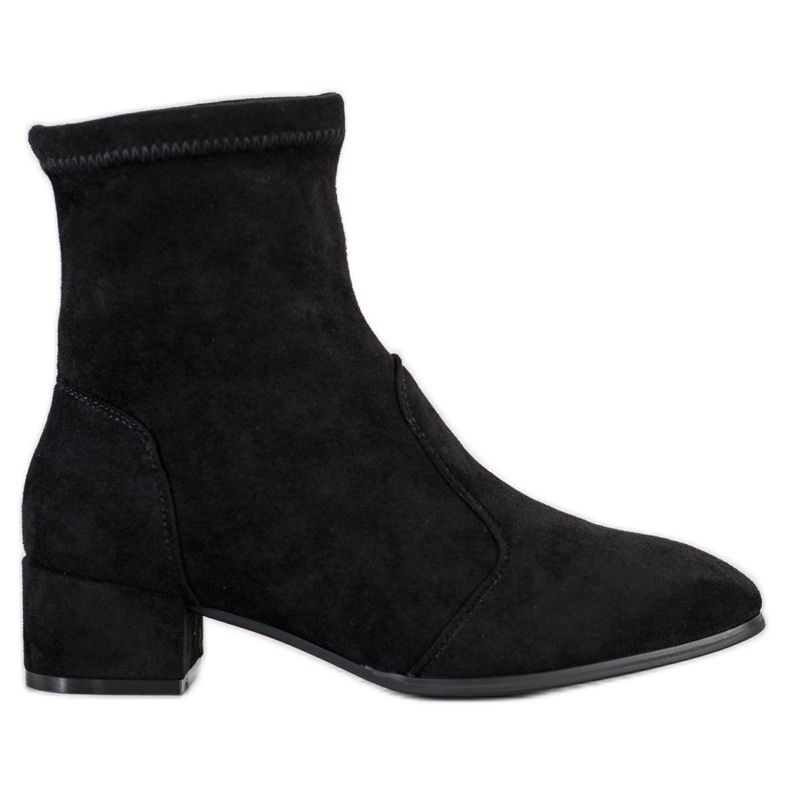 SHELOVET Botas em poste baixo preto