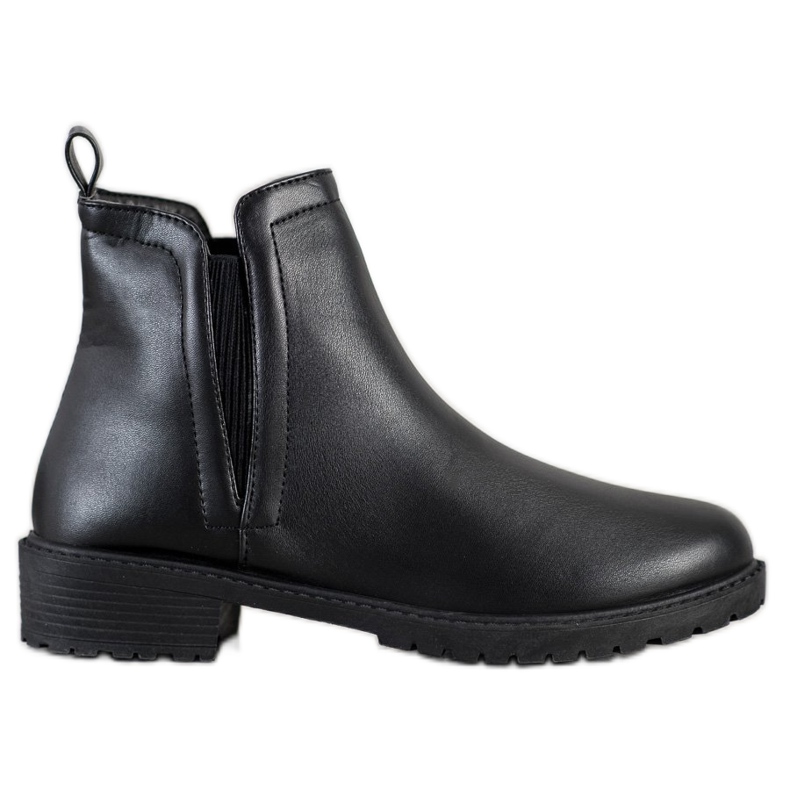 Balada Botas chelsea pretas quentes preto