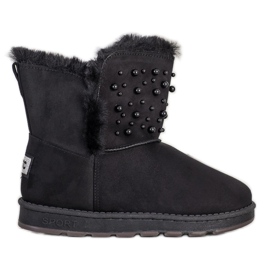 Bona Mukluki com miçangas preto