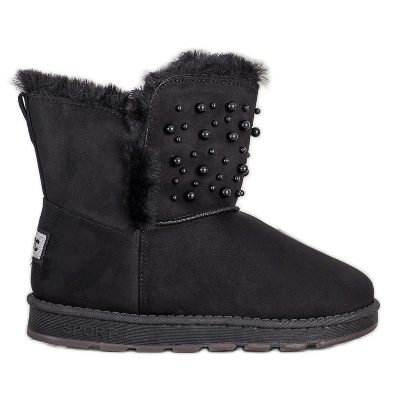 Bona Mukluki com miçangas preto