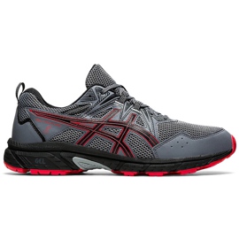 Tênis masculino Asics Gel Venture 8 cinza-vermelho 1011A824 020 Tênis masculino Asics Gel Venture 8 cinza-vermelho 1011A824 020