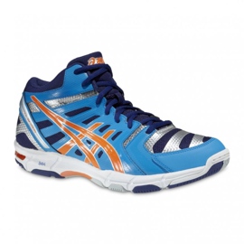 Tênis de voleibol Asics Gel-Beyond 4 Mt B403N-4130 roxo, azul, laranja, cinza / prata azul