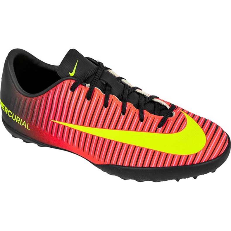 Chuteira Nike Mercurial Vapor Xi Tf Jr 831949-870 vermelho multicolorido
