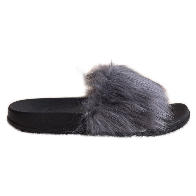 SHELOVET Chinelos elegantes cinza