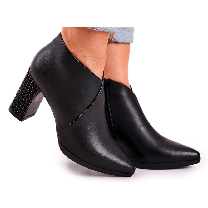 Botas femininas no poste Sergio Leone pretas BT497 preto