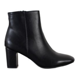 Super Mode Botas clássicas de salto alto preto Super Mode Botas clássicas de salto alto preto