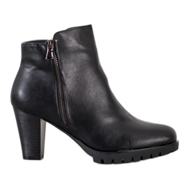 Flyfor Botas clássicas de salto alto preto