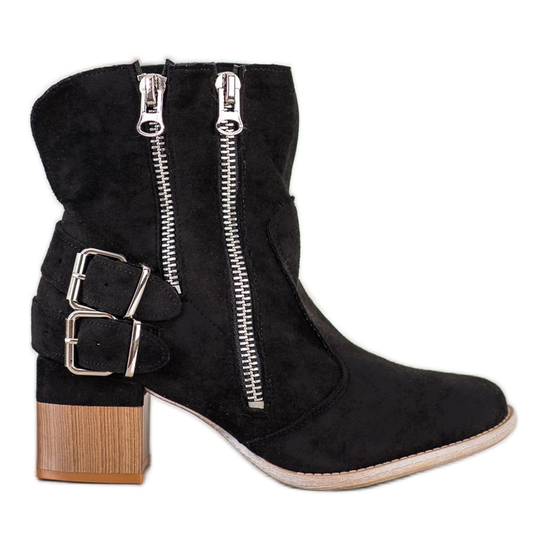 Bella Paris Botas pretas da moda preto