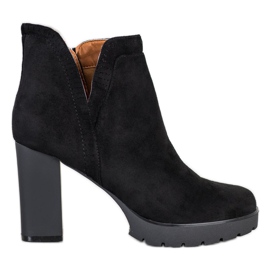 Bella Paris Botas de salto alto preto