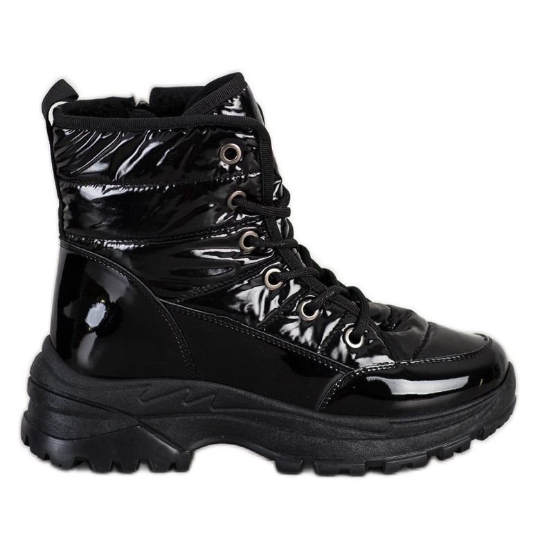SHELOVET Botas de neve confortáveis preto