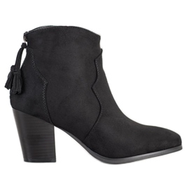 Super Mode Botas casuais com zíper preto Super Mode Botas casuais com zíper preto