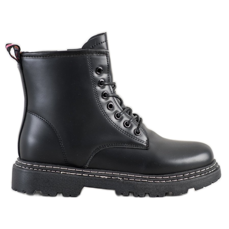 SHELOVET Tied Black Trappers preto