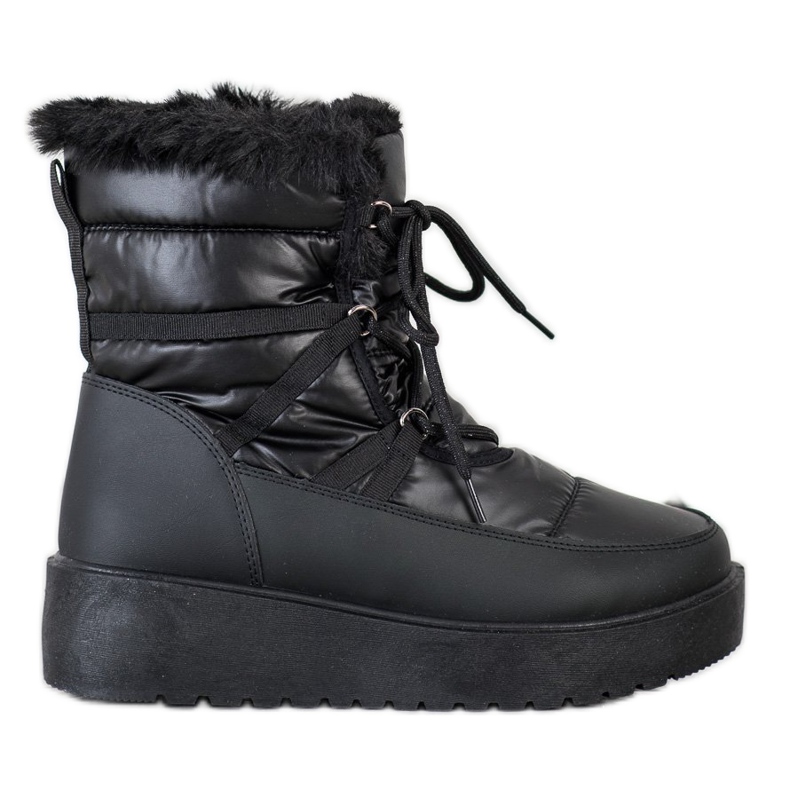 SHELOVET Botas de neve na plataforma preto
