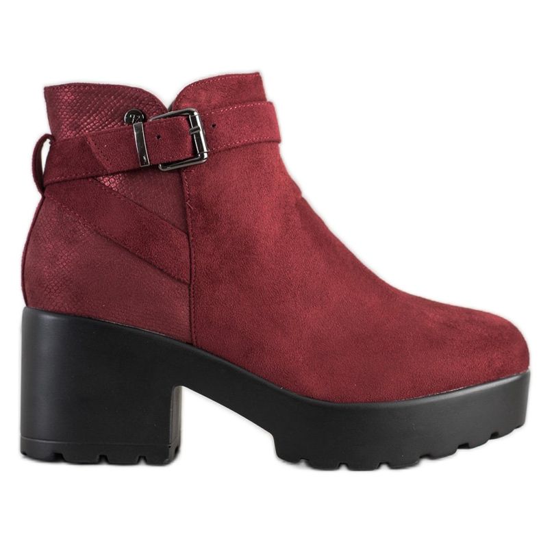 Best Shoes Botas leves na plataforma vermelho
