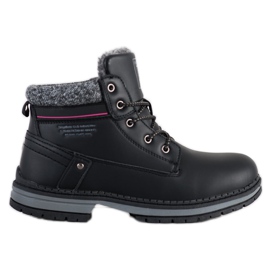 Arrigo Bello Botas amarradas com aquecimento preto