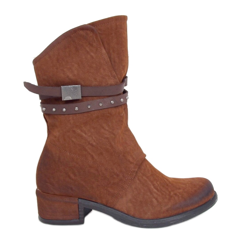Botas militares femininas camelo ST-05P Camel castanho
