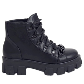 Botas pretas de sola alta NC1106 Pretas preto