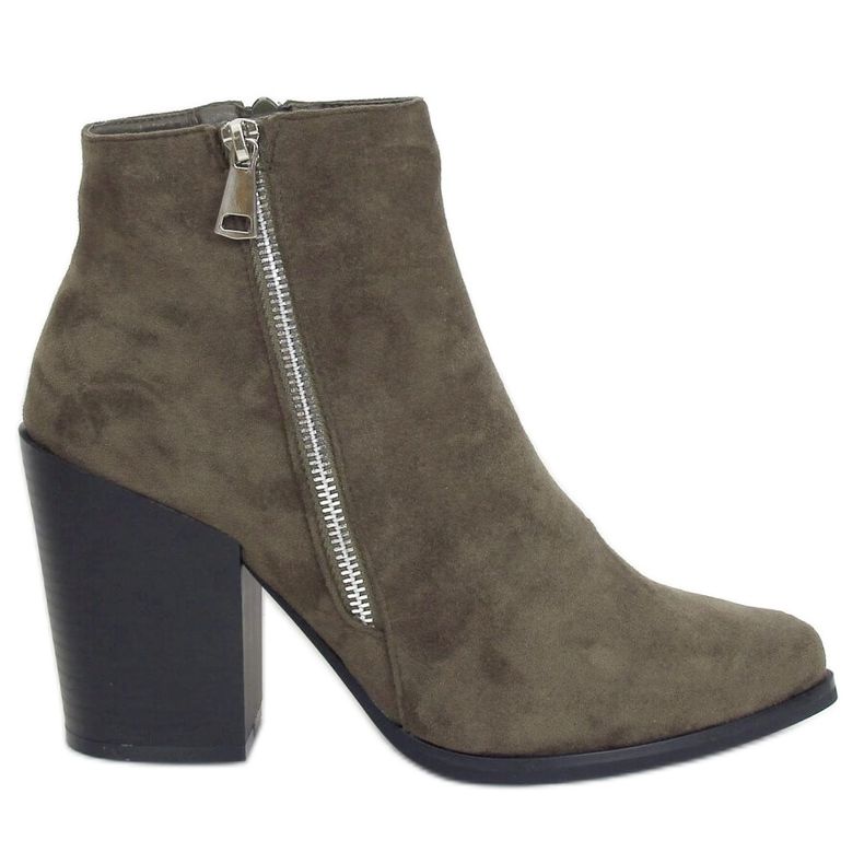 Botas verdes de salto alto TX-1873 DK.GREEN