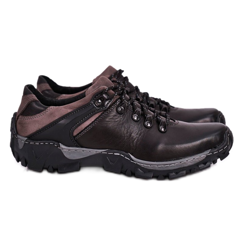 Bednarek Polish Shoes Tênis masculino de couro para caminhada bednarek preto
