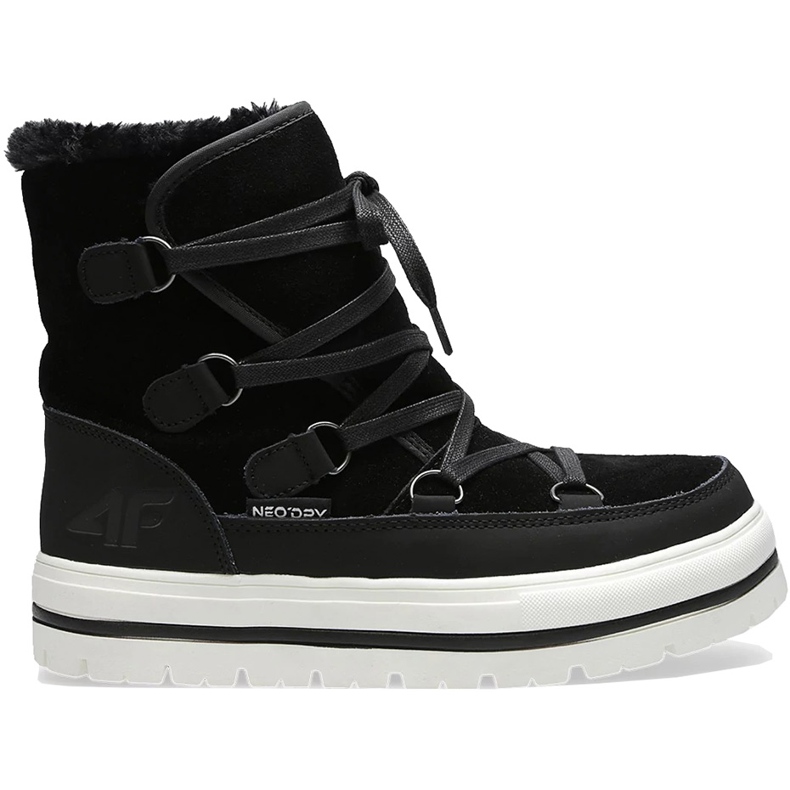 Botas de neve femininas 4F pretas D4Z20 OBDH204 21S preto Botas de neve femininas 4F pretas D4Z20 OBDH204 21S preto