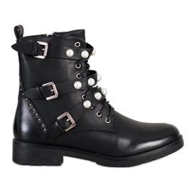 Seastar Botas altas com miçangas preto Seastar Botas altas com miçangas preto