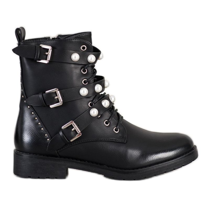 Seastar Botas altas com miçangas preto Seastar Botas altas com miçangas preto