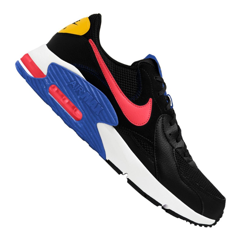 Sapata Nike Air Max Excee M CD4165-008 preto vermelho amarelo
