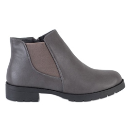 Nio Nio Botas cinza com zíper Nio Nio Botas cinza com zíper