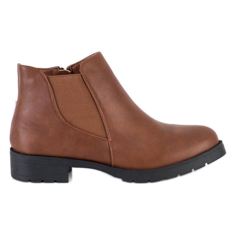 Nio Nio Botas marrons com zíper castanho
