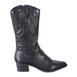 SHELOVET Botas de caubói com estampa preto SHELOVET Botas de caubói com estampa preto