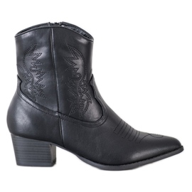 SHELOVET Botas de caubói com estampa preto SHELOVET Botas de caubói com estampa preto