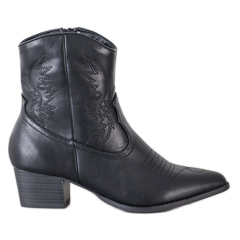 SHELOVET Botas de caubói com estampa preto