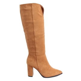 Botas clássicas com corte de camelo RB89P Camel marrom