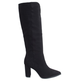 Botas clássicas com recorte preto RB89P Preto