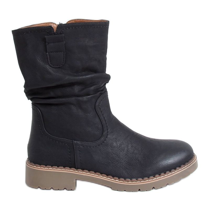 Botas pretas femininas pretas 6981 pretas preto