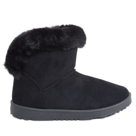 Botas de neve femininas negras D01901-1 Pretas preto