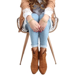 Botas de cowboy femininas camelo 99-65 Camel marrom