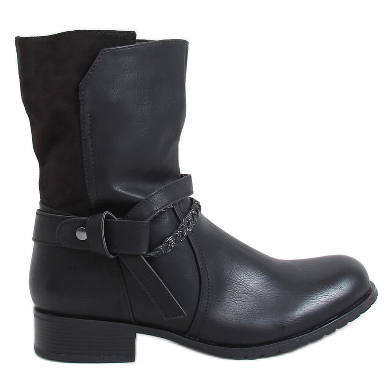 Botas femininas pretas F3163 pretas preto