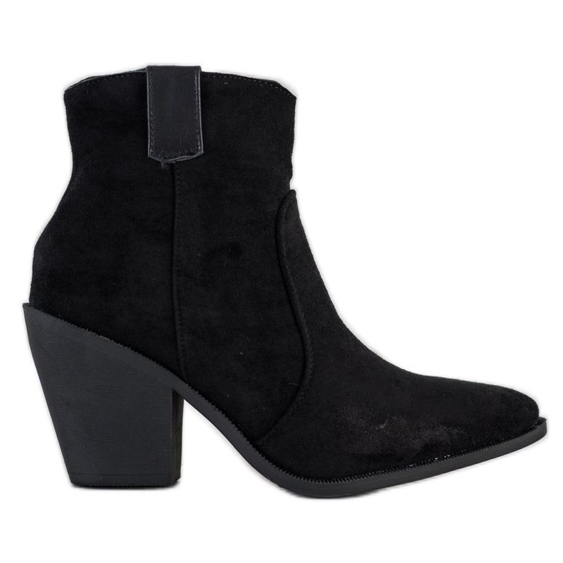 Small Swan Botas elegantes no Spitz preto