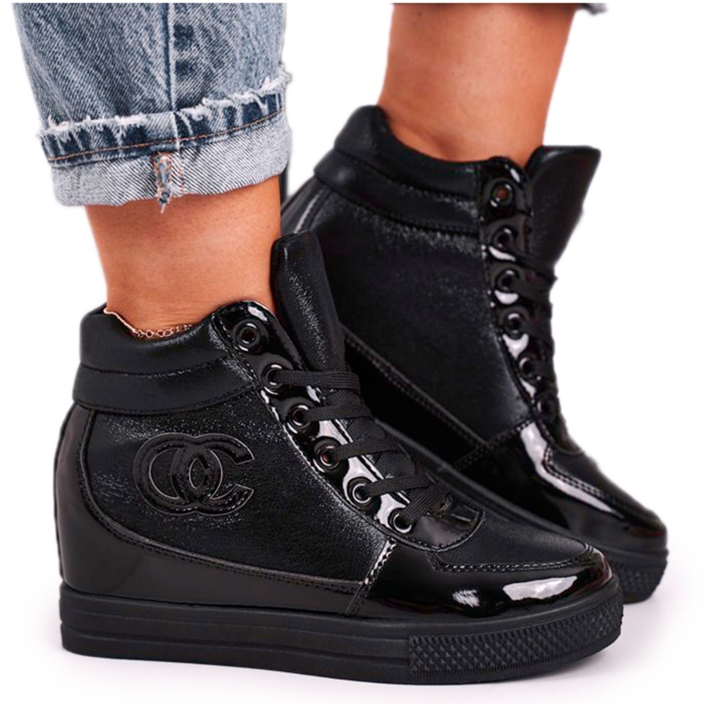 Haver Tênis feminino bota tornozelo Black Carol preto